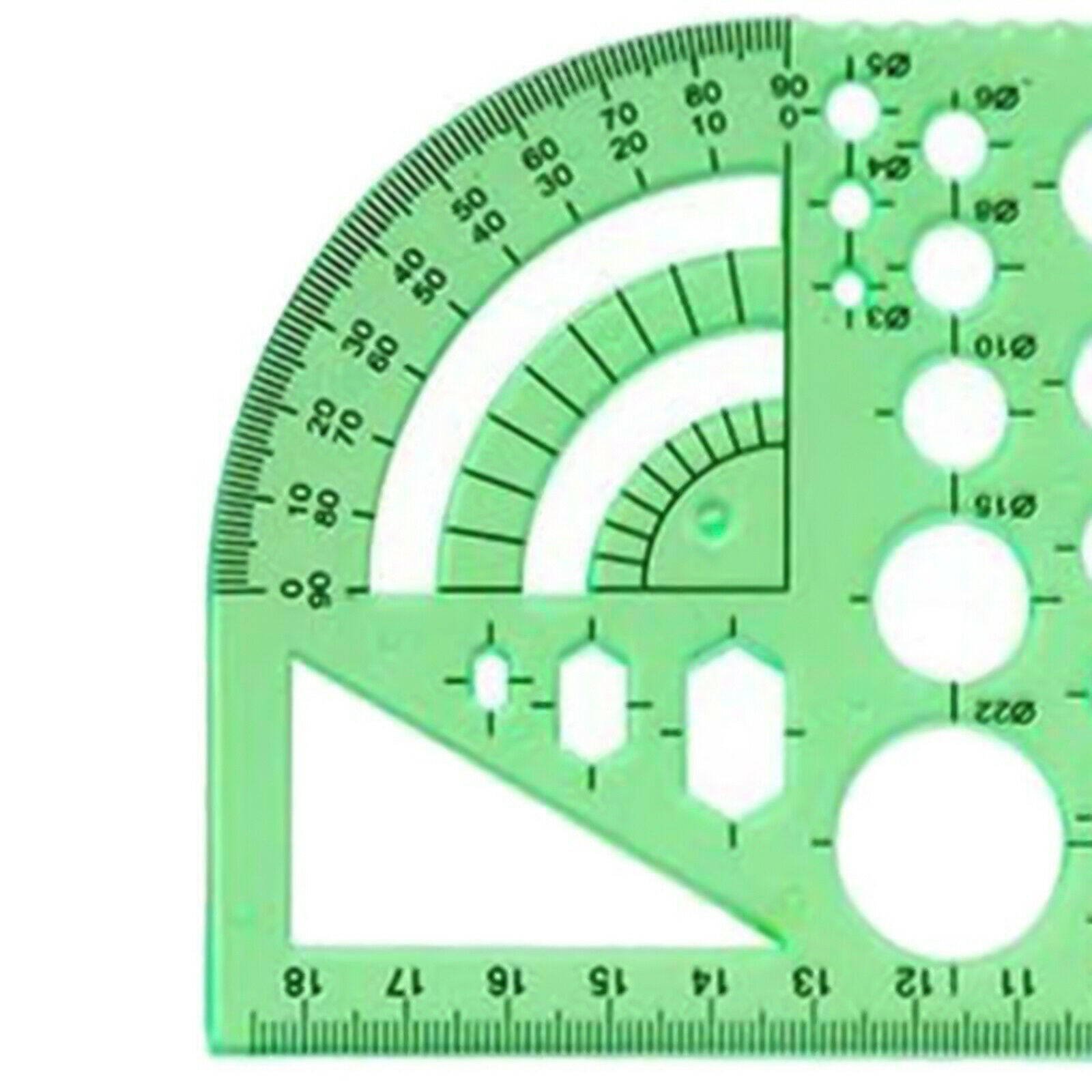 6x measuring templates building formwork stencils geometric drawing ruler set