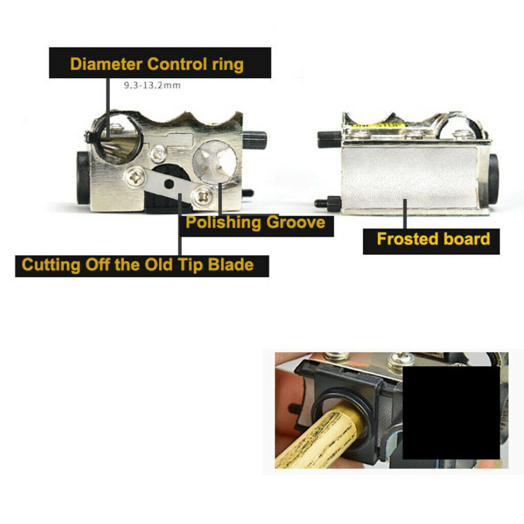 Cue Tip Repair Tool All-in-  Shaper Retipping Changing Changer Maintain