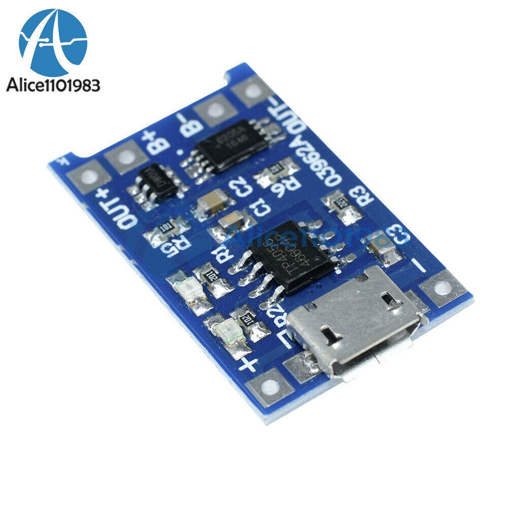 5V Micro USB 1A 18650 Lithium Battery Charging Board Charger Module+Protection