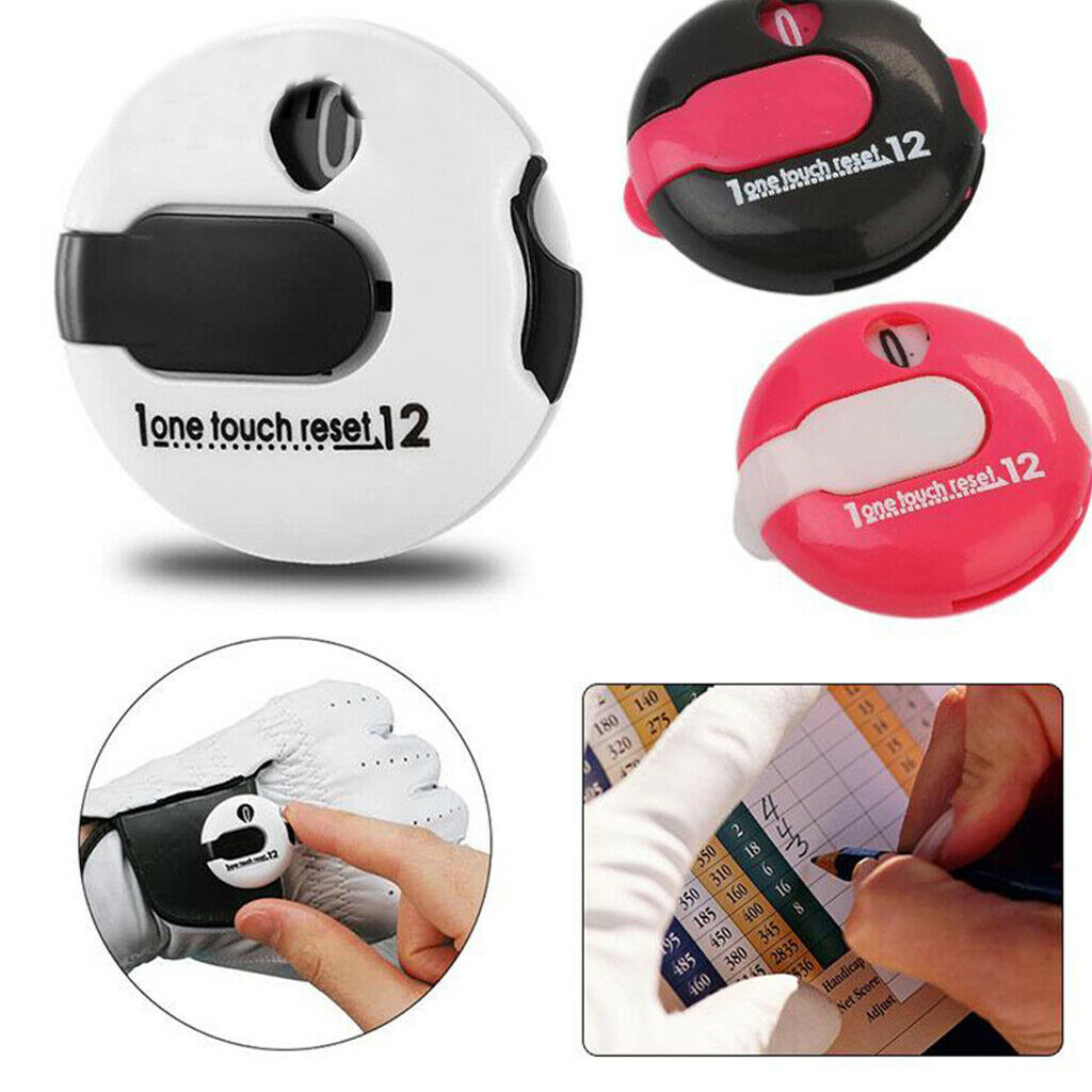 Mini Golf Score Counter Clicker Scorekeeper Scoring Clip On Glove White