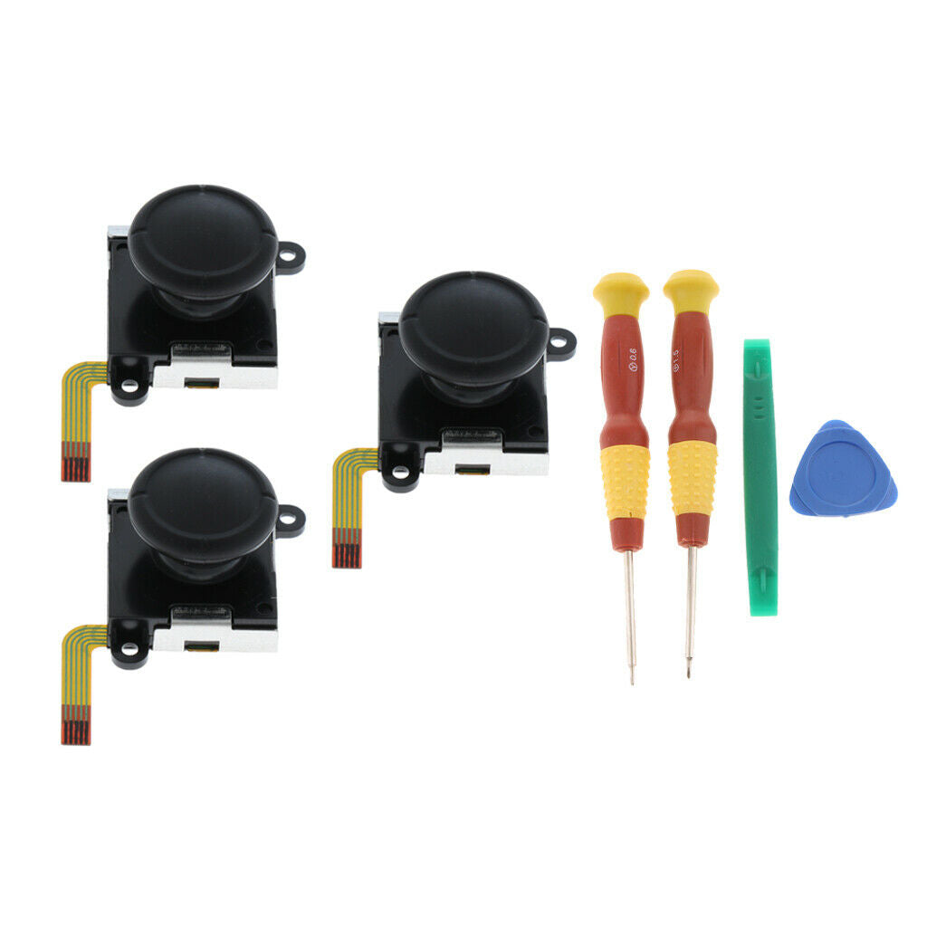 3Pcs Analog Joystick Control L R Sensor for Nintendo Switch Joy-con + Tools