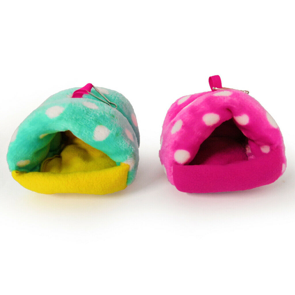 Guinea-Pigs Bed House Hammock Small Animal Hanging Cage Cave Warm Green