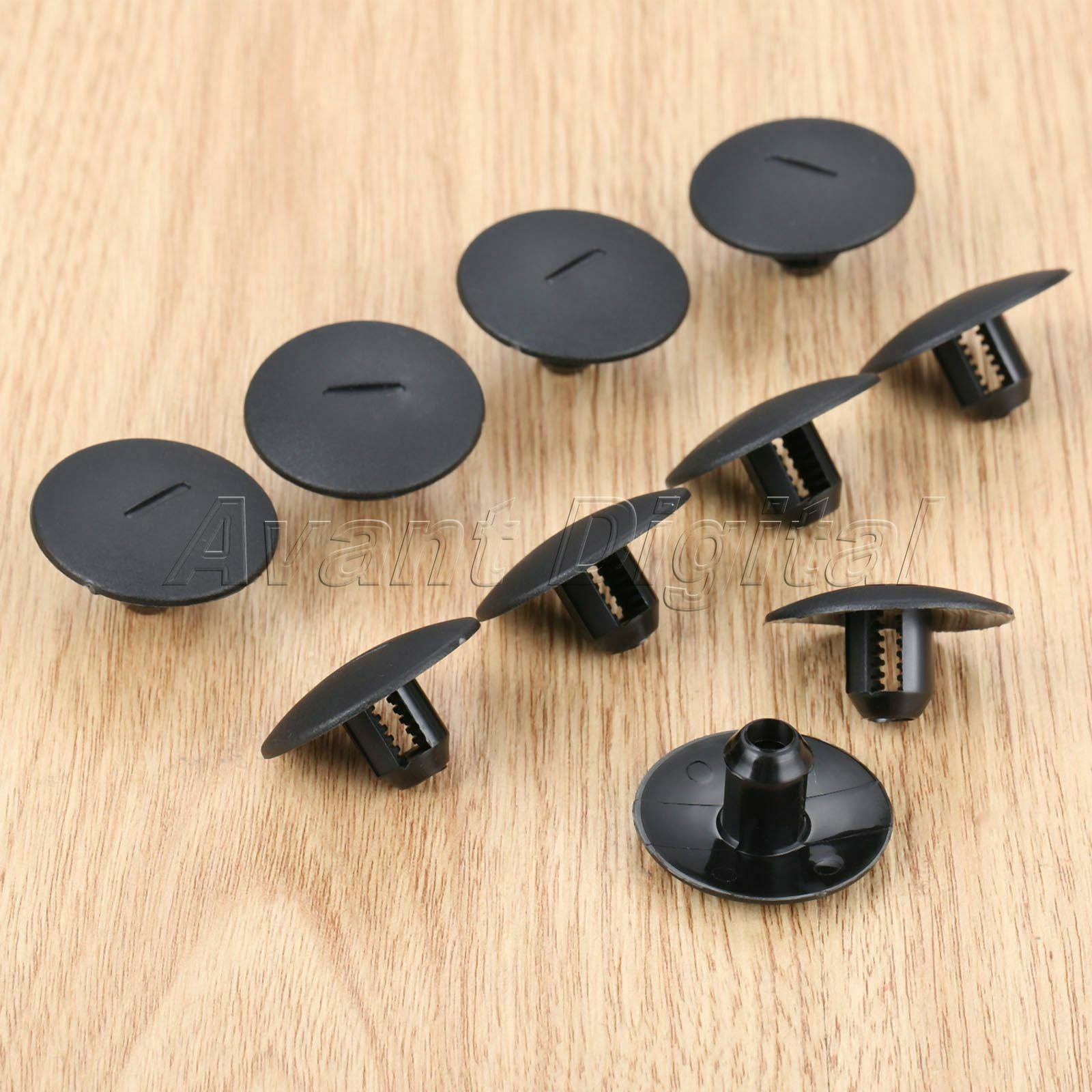 Auto 25Pcs Fender Bumper Clips Trim Fasteners Fit for Peugeot 408 307 206 Black