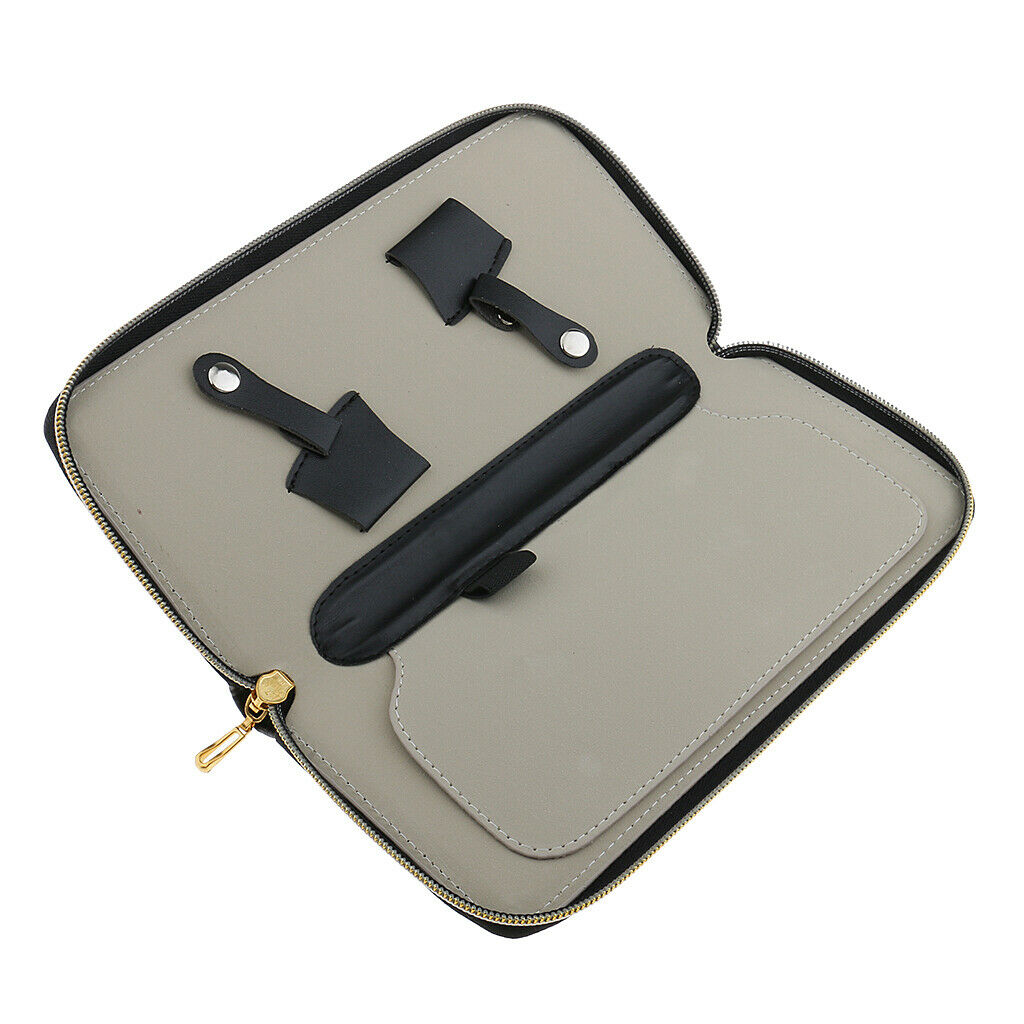 Leather Hair Scissors Shears Combs Bag Hairdressing Tool Pouch Holster Case