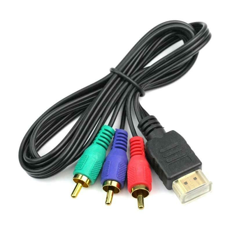 3.3ft HDMI-compatible to 3RCA Cable AV Composite M/M Connector for 1080P HDTV