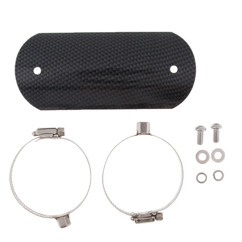Motorcycle Chrome Exhaust Muffler Pipe Heat Shield Cover Guard Universal