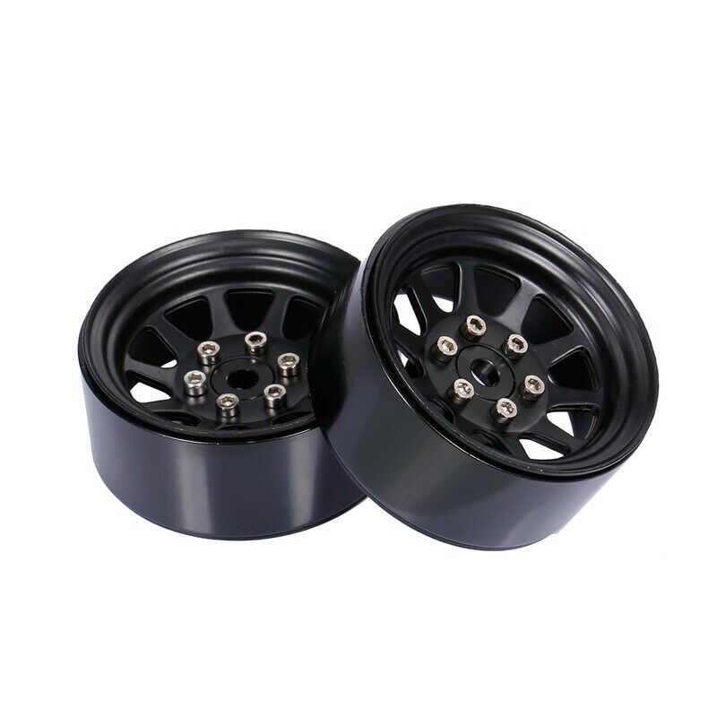 Metal Alloy 1.9 Beadlock Wheel Rims for 1:10 RC Cler Axial SCX10 AXI03007 90J2G4