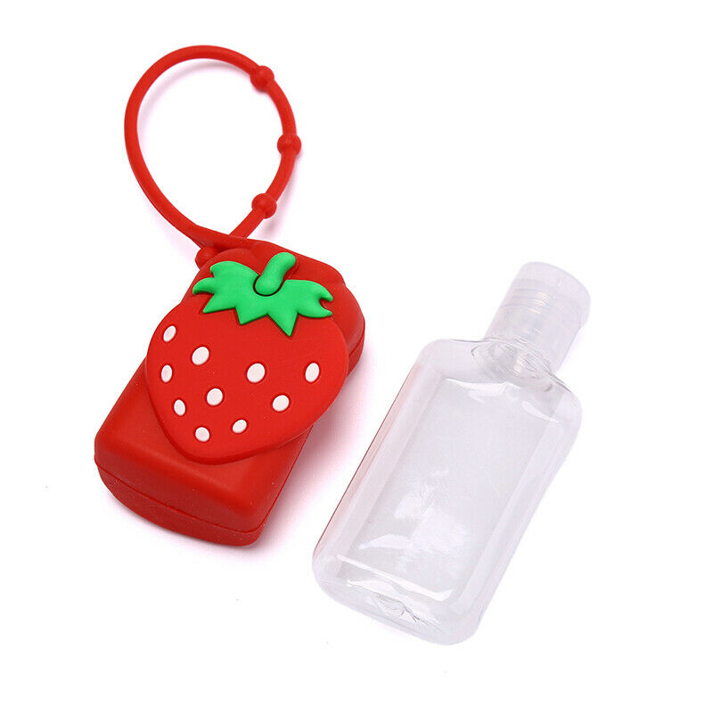 30ML Portable Fruits Silicone Empty Bottle Travel Liquid Refillable with Hol XC
