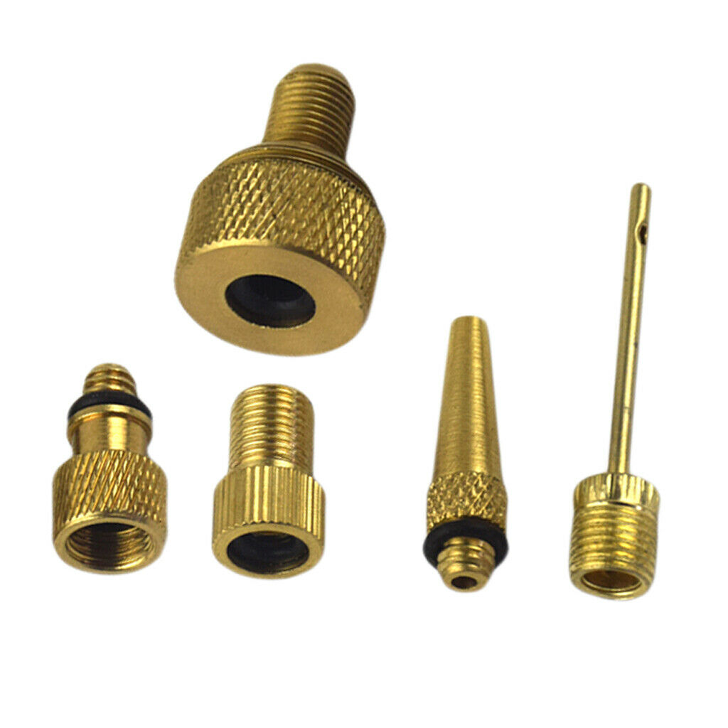 Mountain Bike Bicycle Pump Converter Presta to Schrader Valve Adapter Set