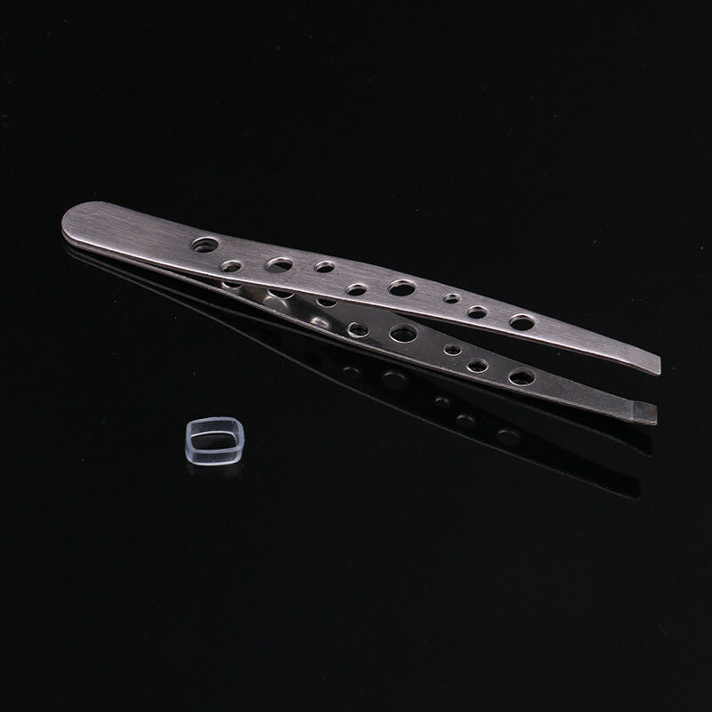 2pcs precision eyebrow tweezers of out ultra fine point stainless steel tw.l8