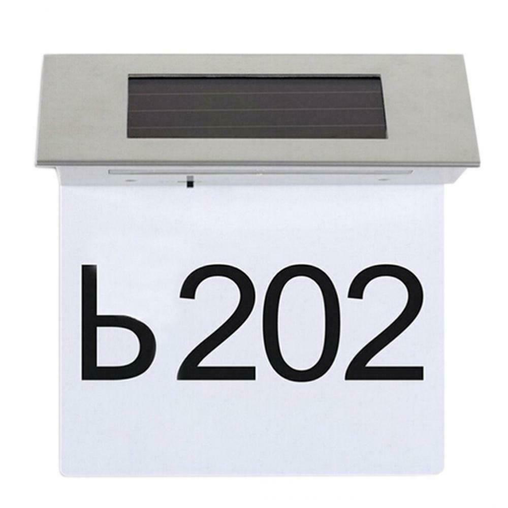 Address Number Stainless Steel Door Plate Door Lights