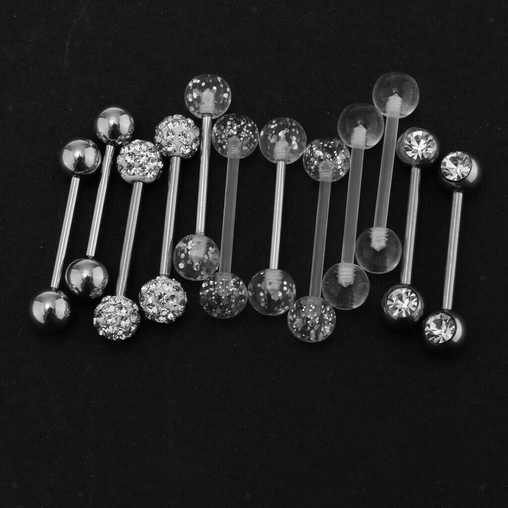 12x ball tongue ring for a range of jewelry including tongue,