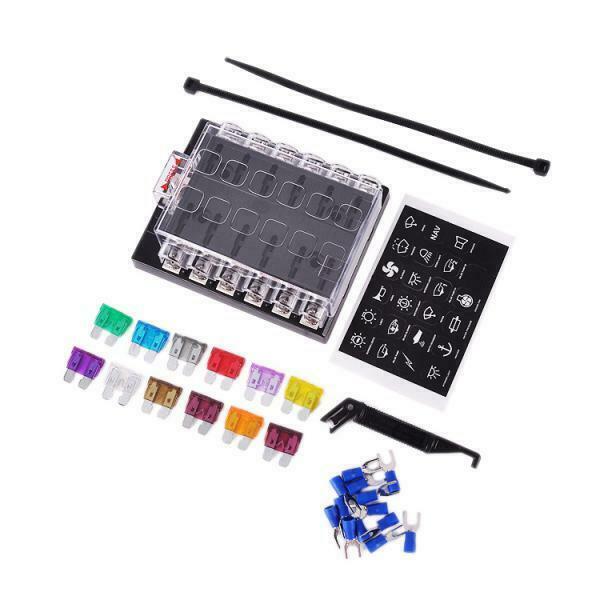 Car Truck Van 12 Way Circuit Standard ATC ATO  Fuse Box Block Holder