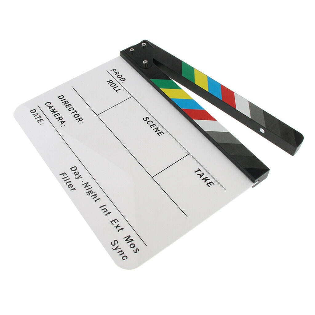 Movie Clapboard TV Film Clap Board Director Action Scene Cut Props Party Role
