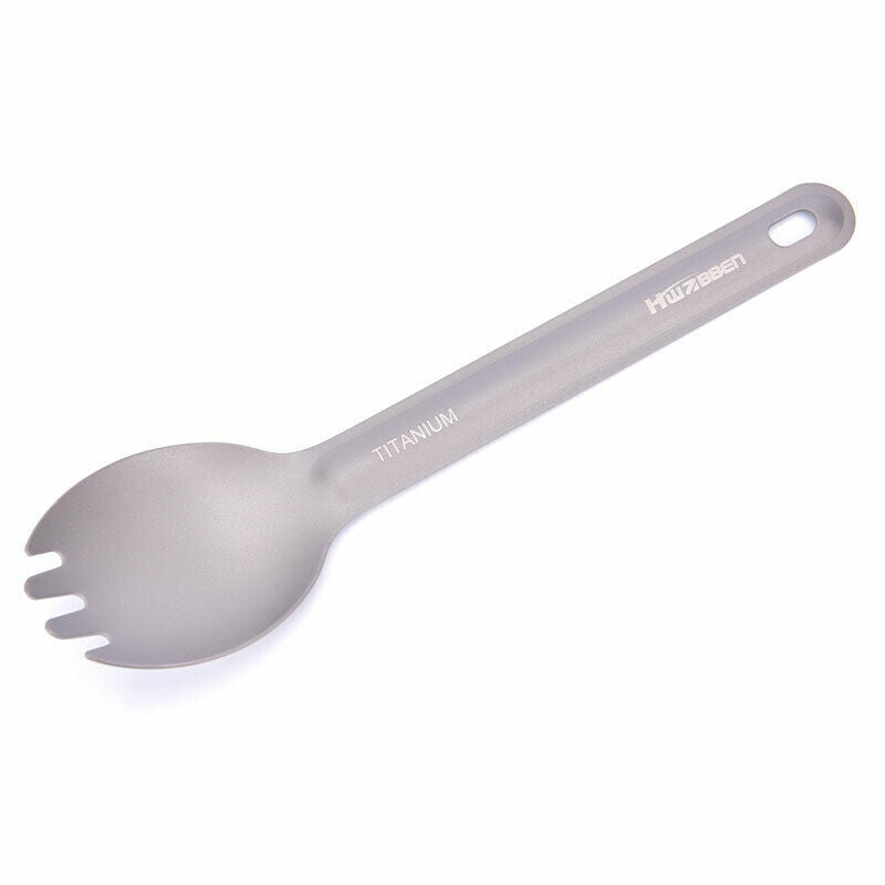 Lightweight Titanium Spoon Outdoor Camping Spork Camping Tablewa.l8