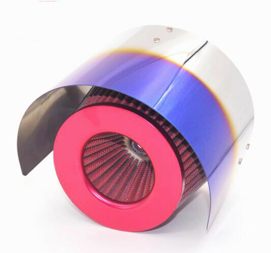 2.5" -3.5" diameter Air Intake Filter Cover Shields off engine compartment heat
