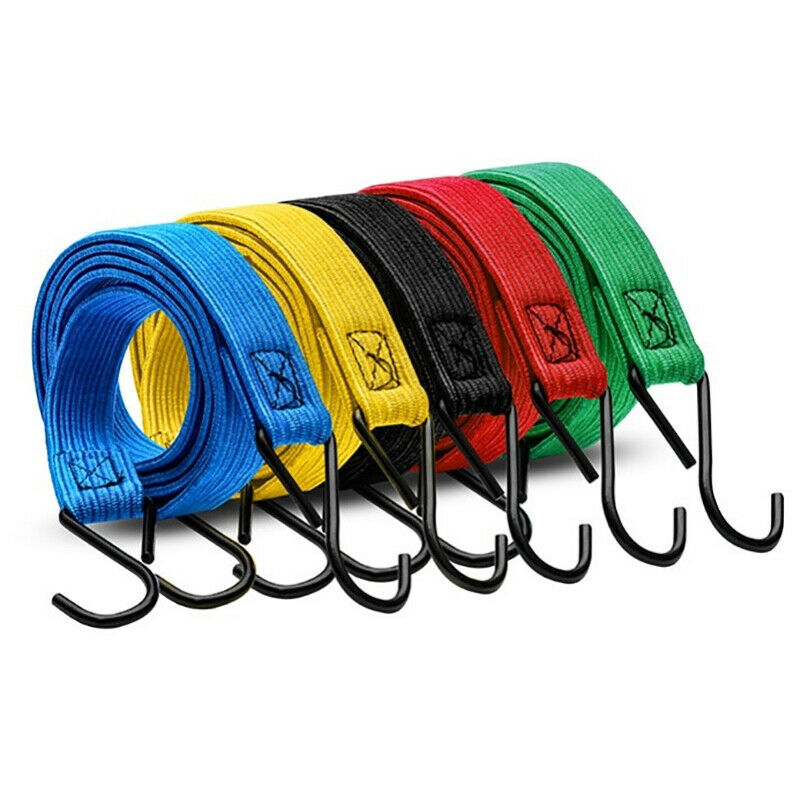 Motorcycle Bicycle Cargo Racks Tied Rubber Straps Rope Band Hook Lt