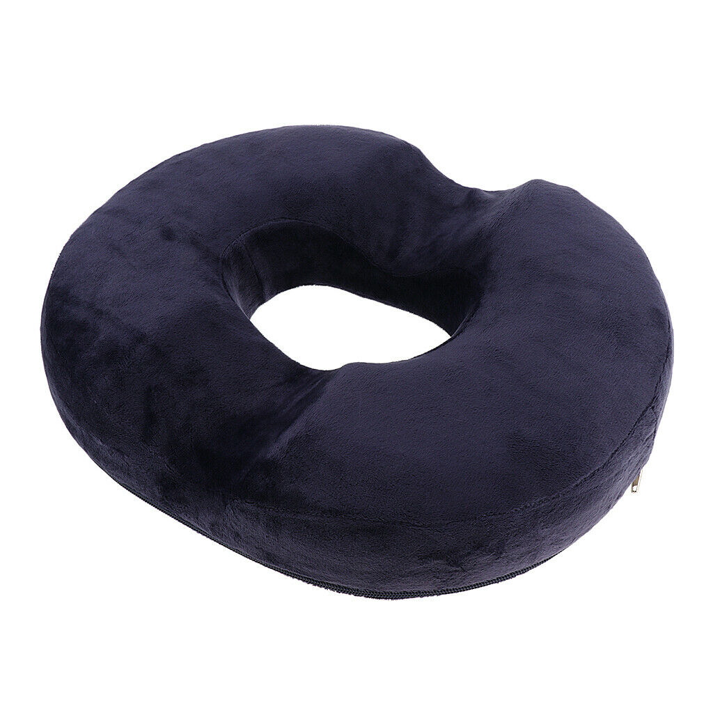 2 Pcs Donut Seat Cushion Pillow Memory Foam Orthopedic Tailbone Pain Relief