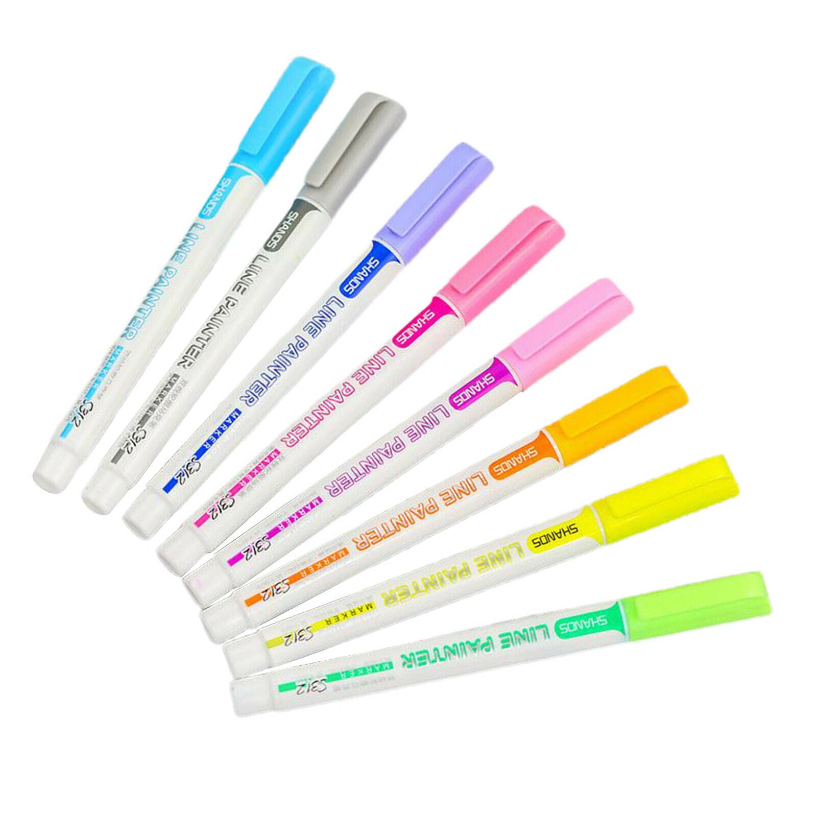 8Color Drawing Double Line Outline Pen Glitter Marker Pen for Kids School Gifts