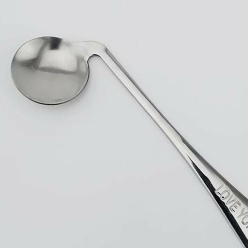 2X Stainless Steel Left/Right Angled Spoon Curved Utensils Soup Spoon Right
