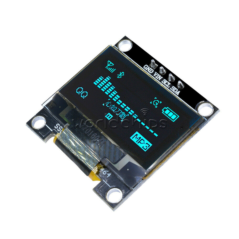I2C IIC 0.96" Serial 128X64 128*64 Blue OLED LCD LED Display Module for Arduino