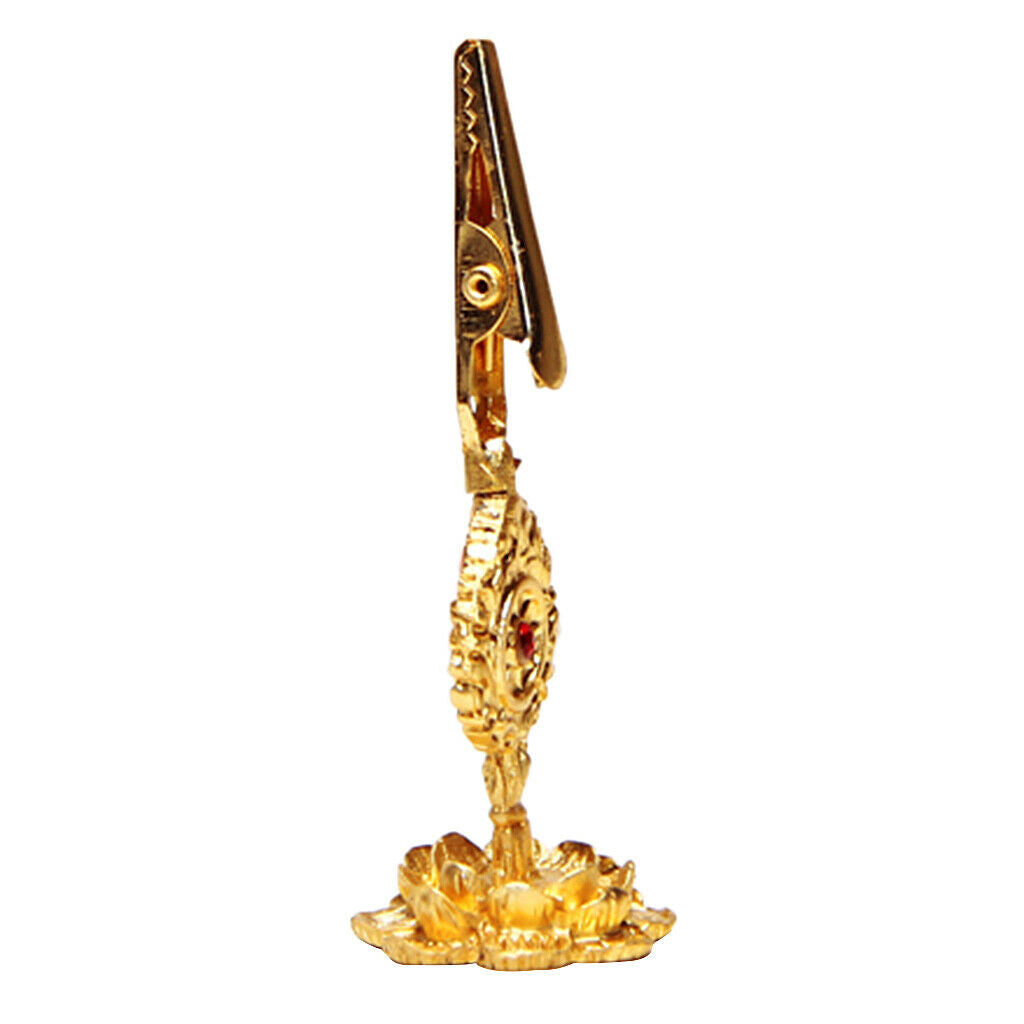 2pcs Carved Metal Religious Clip Incense Burner Incense Holder