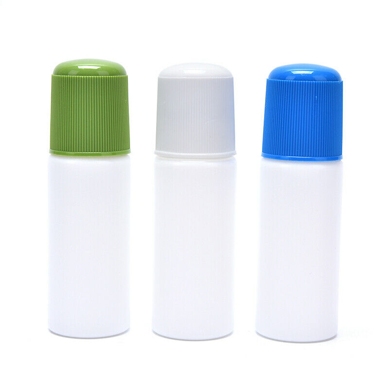 50ML white medicine liquid bottle with blue sponge applicat.l8