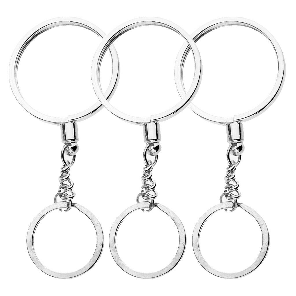 3pcs Coin Holder Keychain Souvenir Commemorative for Collector Keyring 40mm