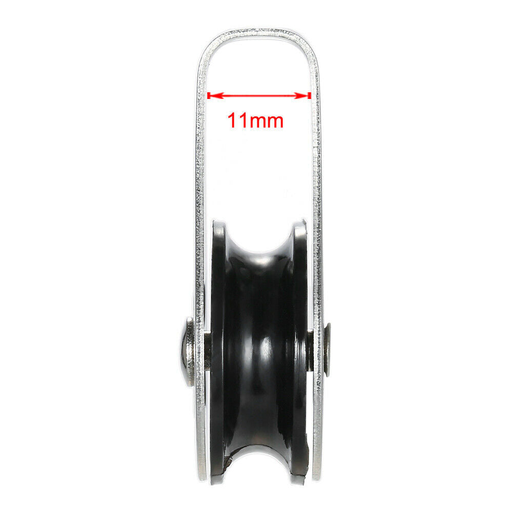 2x Universal Pulley Pulley Made of 316 Stainless Steel for 2 - 8mm Ropes,