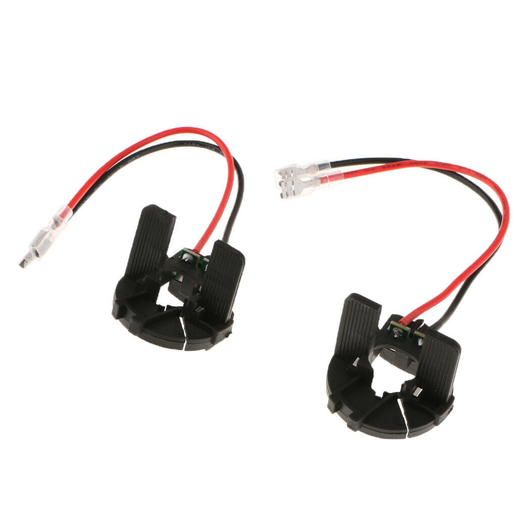 2pcs H7 Headlight Socket HID Lamp Base Clip Adapter for  Golf MK6 MK7