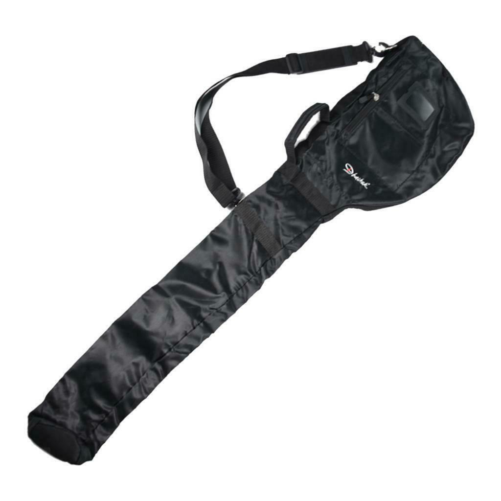 Lightweight Foldable Golf Club Bag Course Training Case Wear-resistant Black