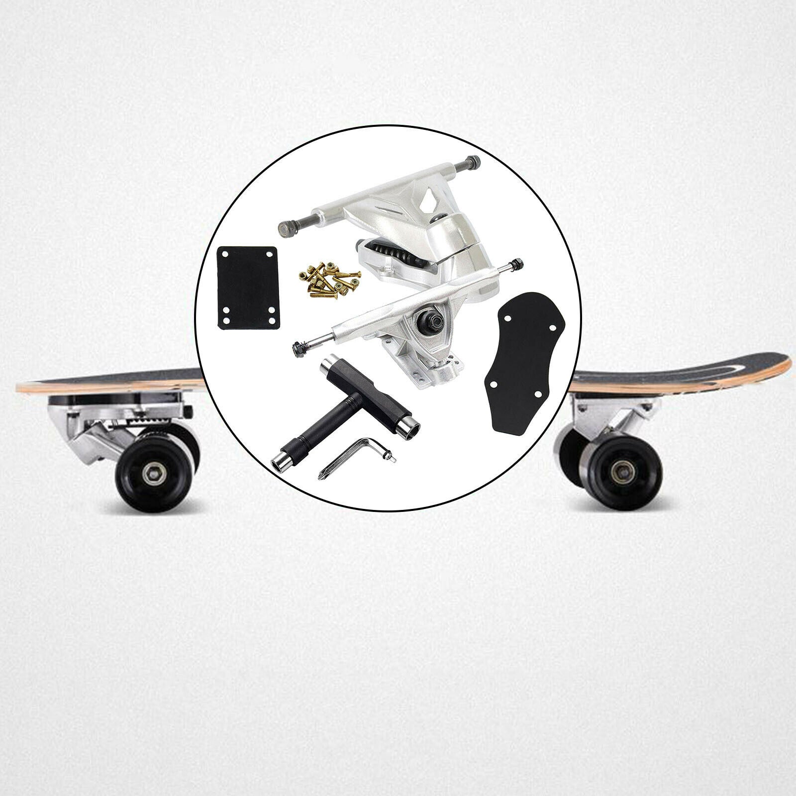 Surf Skateboard Trucks Longboard Truck Bridge Hardware Set Replacements