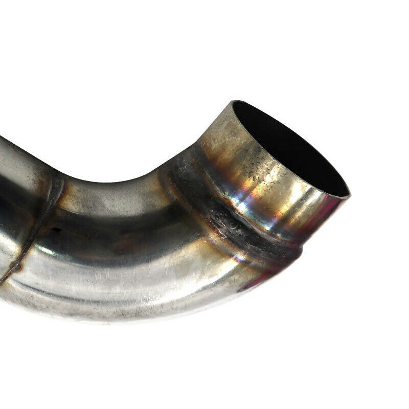 48mm Motorcycle Cleaner Pod Intake Stainless Steel Elbow Air Filter Assembly