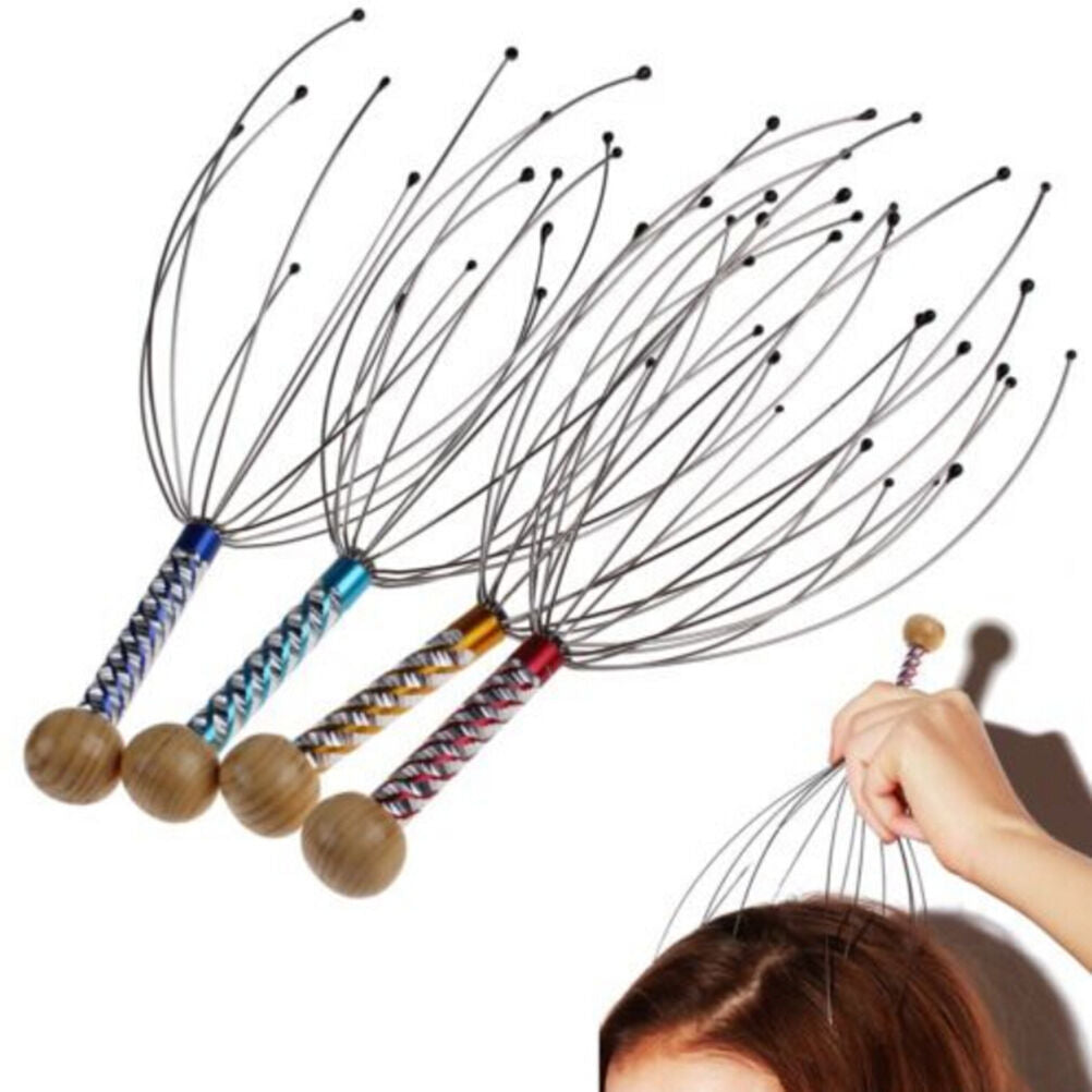 New Head Neck Scalp Massager Massage Octopus Equipment Stress Release Tool.l8