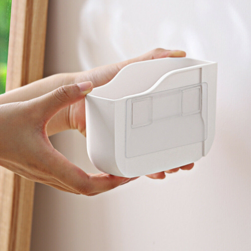 Wall Mounted Storage Phone Holder Remote Control Storage Case Phone Plug Holder