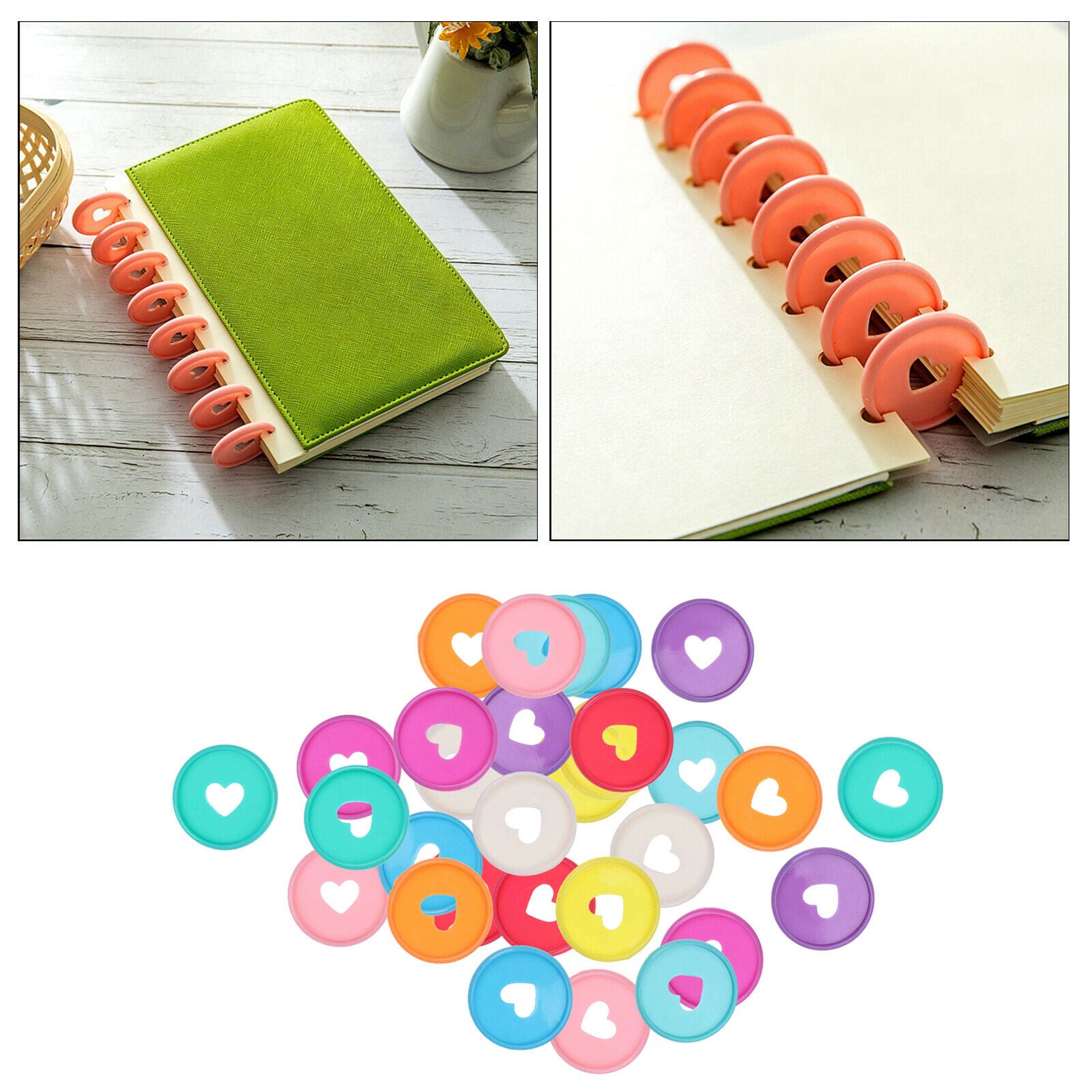 Mini Multi-Functional Colorful 30pcs Binding Buckle Notebook Binder Buckle