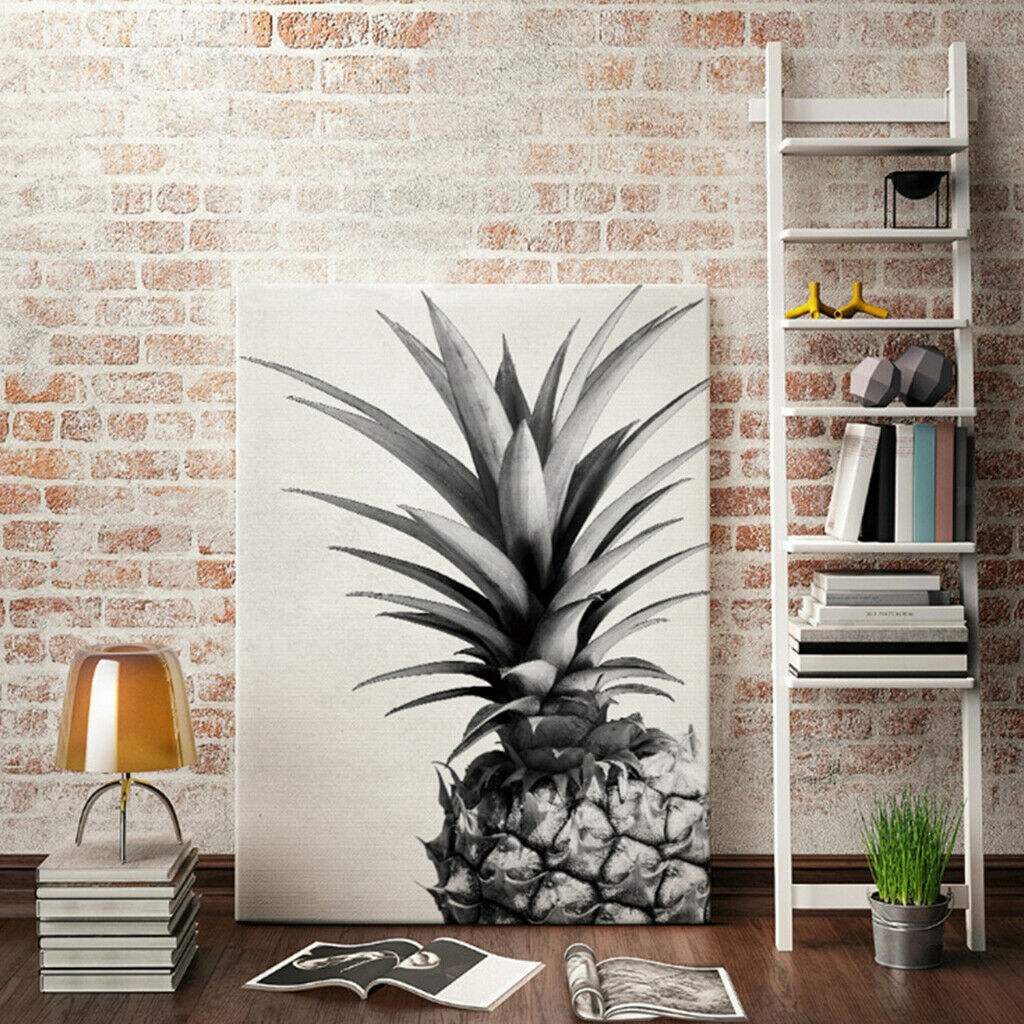 Modern Pineapple Canvas Oil Painting Picture Background Wall Decor Poster S