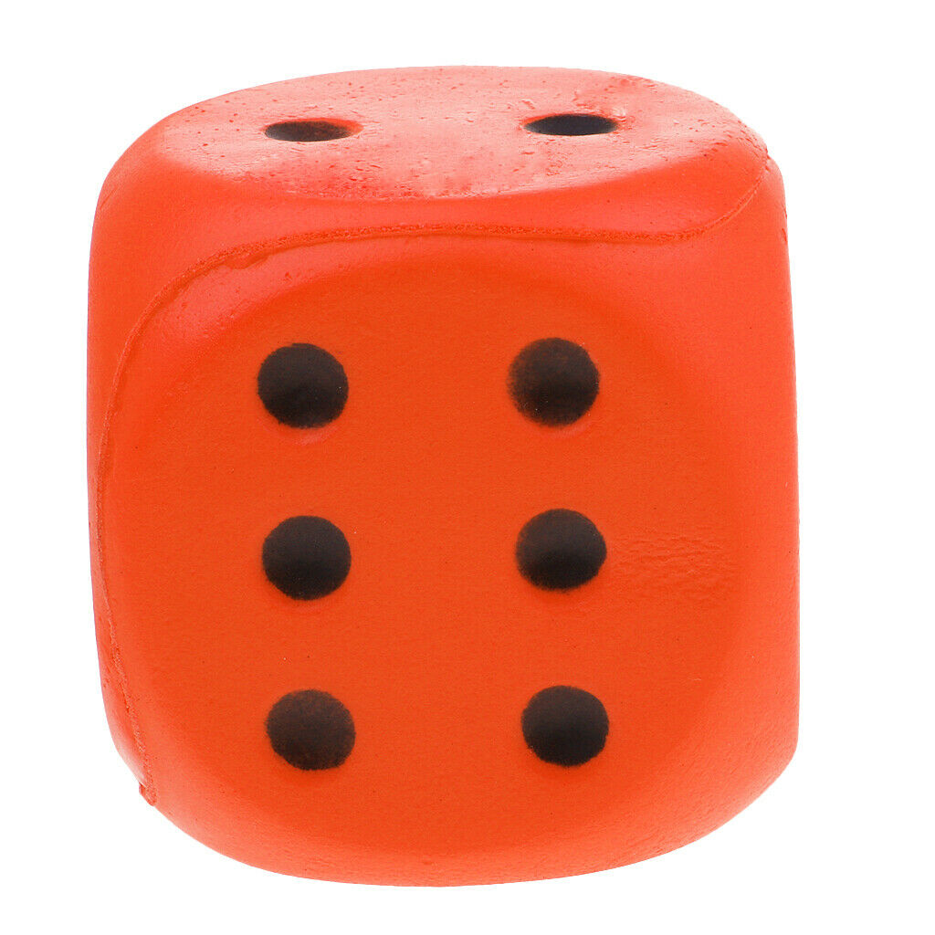 Sponge Dice Foam Dot Dice Children Playing Dice for Math Teaching Orange for