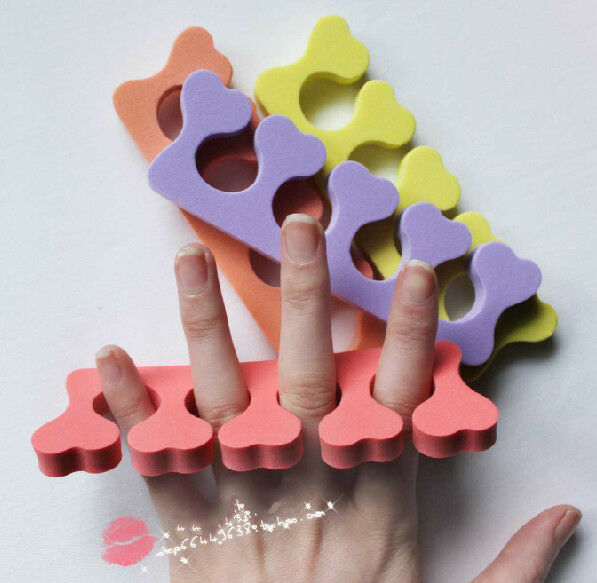 10pcs Sponge Foam Finger Toe Separator Nail Art Salon Pedicure Manicure Tool