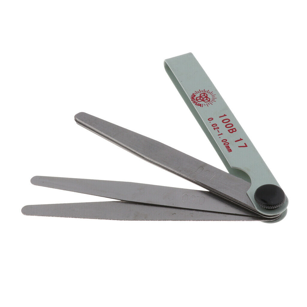 0.02mm to 0mm Thickness Metric Feeler Gauge 17  Stainless Steel Gauge