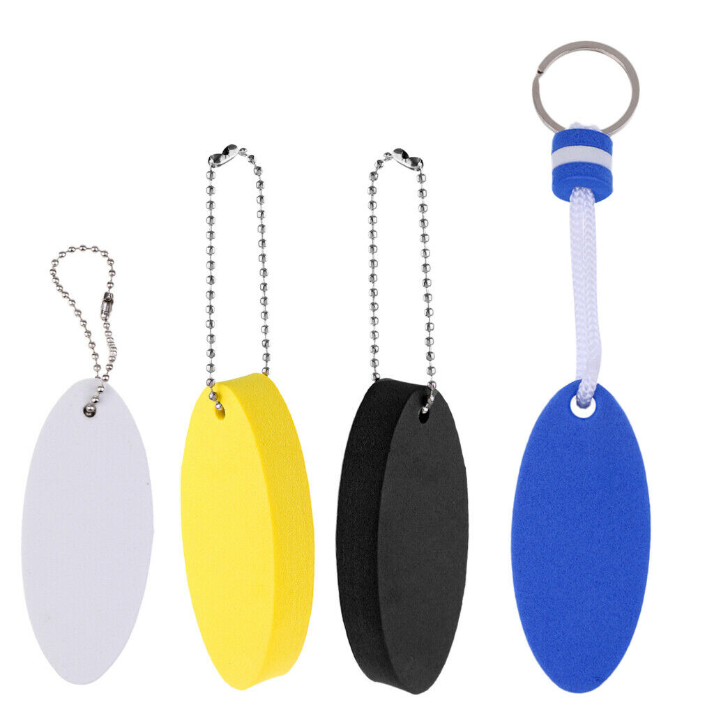 4Pcs Funny Novelty Floating Boating Keychain Yachting Fishing Key Ring Float