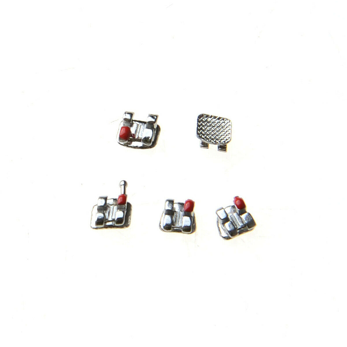 30 X Dental Orthodontic Brackets Braces Mini Roth 018 Hooks 3 Split Weld AZDENT