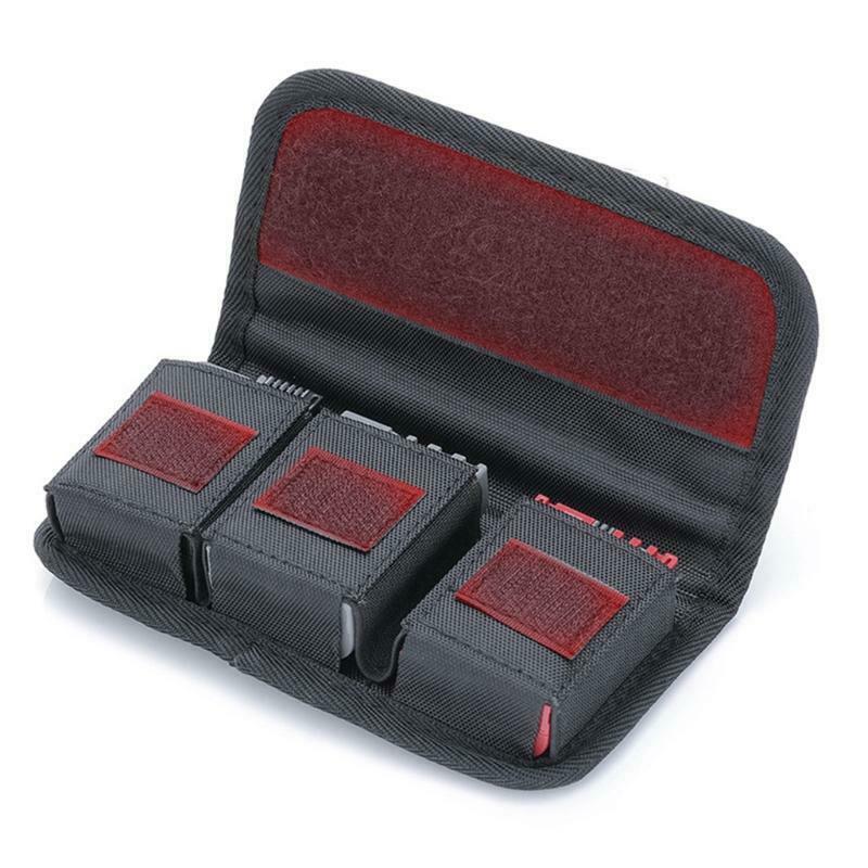 Photo DSLR Battery Holder 3 Storage Bag ,Camera Battery Case SD Card Holder