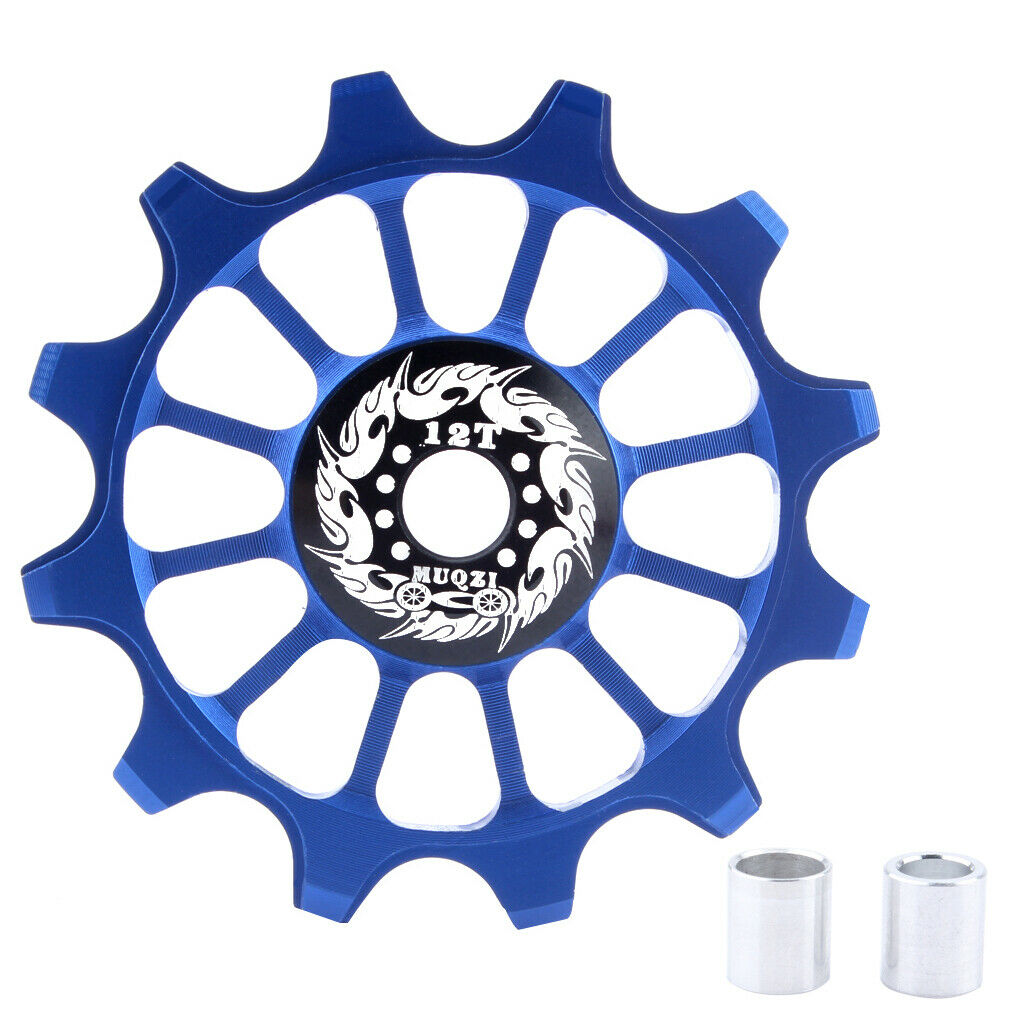 Bike Jockey Wheel Bicycle Rear Derailleur Ceramic Guide Pulley 12T, Blue