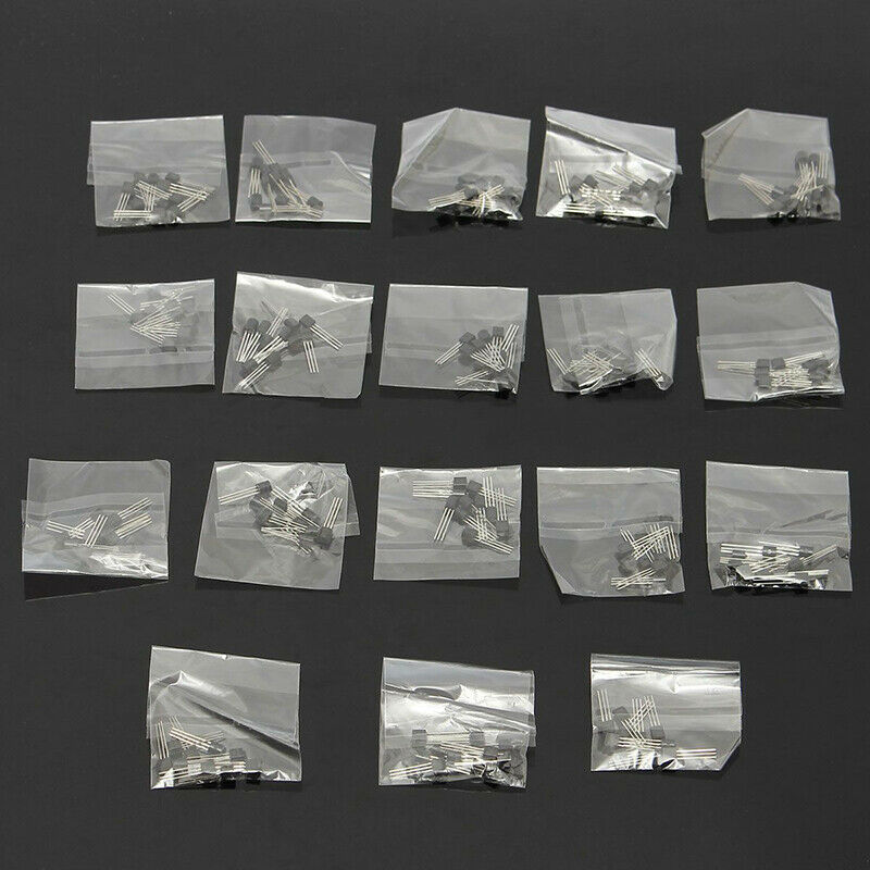 170pcs/set 17Value NPN PNP Electric Transistor TO-92 Assortment Kit Set