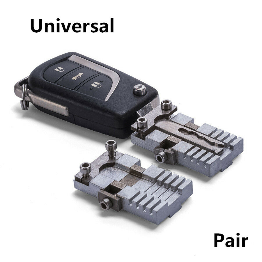 2x Cutting Clamp Fixture Tool For Special Car&Household Lock Key Locksmith Tool