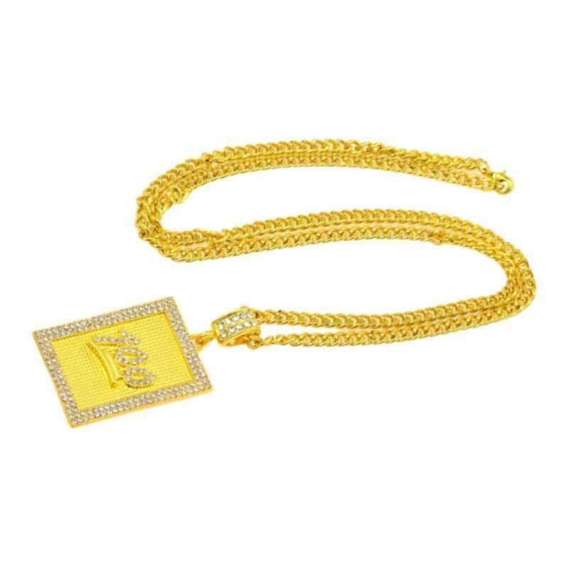 Fashion Hip Hop Crystal Score 100 Rectangle Pendant Necklace Jewelry Women