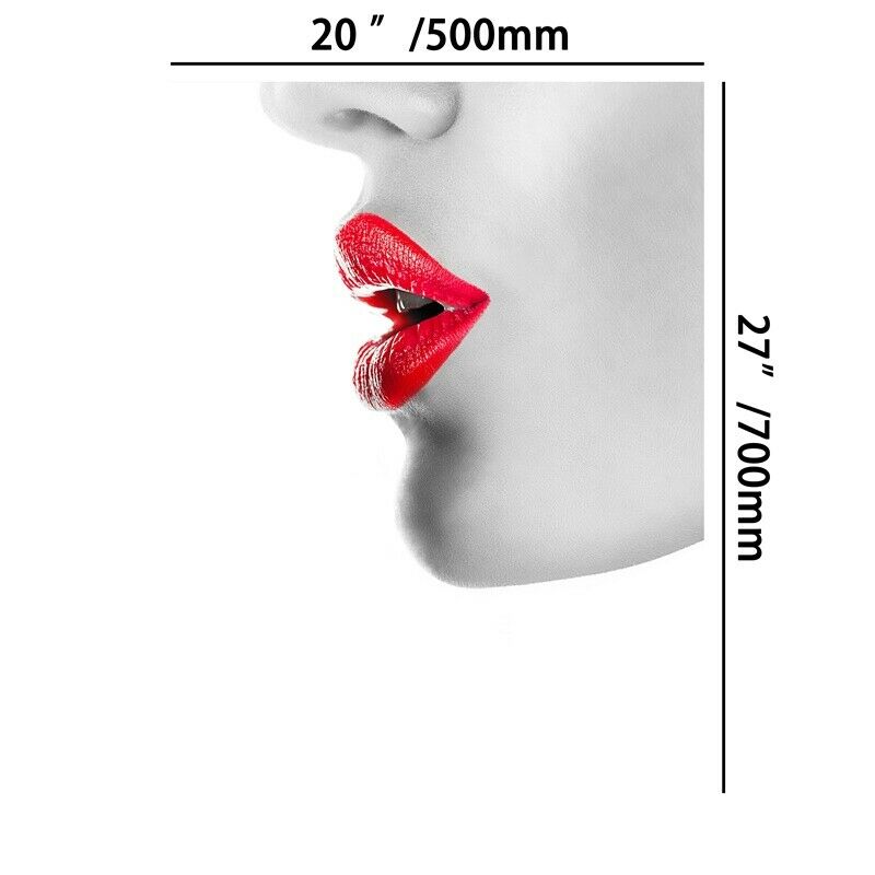 Fashion Girl Red Lips Picture Canvas Poster Art Prints Home Wall Hanging Decor