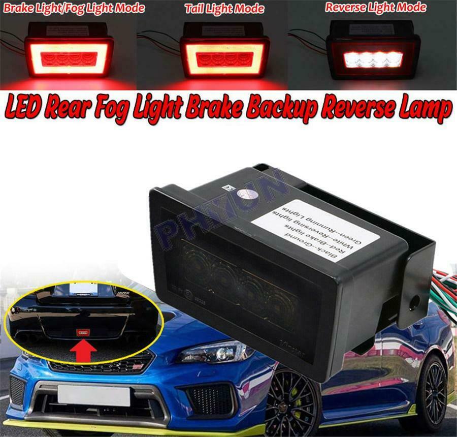 For Subaru WRX STi Impreza XV Crosstrek Rear Fog Lamp Brake Reverse Light Lamp