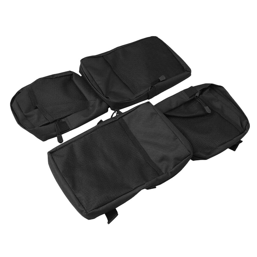 1 Pair ATV Fender Bags Motorcycle ATV Tank Saddlebags for ATV UTV Black